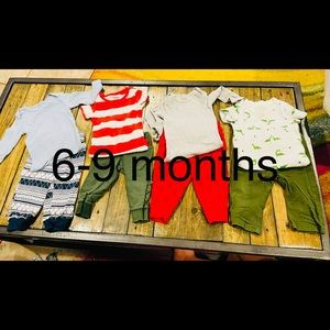 4 baby boy outfits 6-9 months